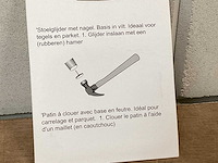 Serviprof meubelglijder met nagel, 28 mm (450x) - afbeelding 3 van  3