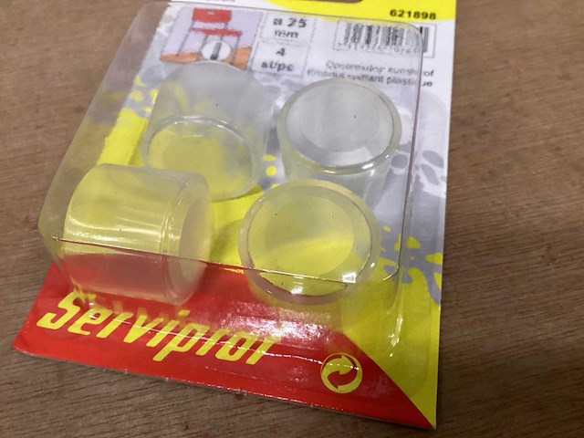 Serviprof stoeldop 25 mm transparant (135x) - afbeelding 3 van  4
