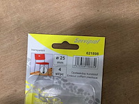 Serviprof stoeldop 25 mm transparant (380x) - afbeelding 2 van  4