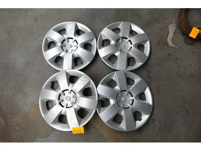 Set 16 inch renault wieldoppen - afbeelding 1 van  5
