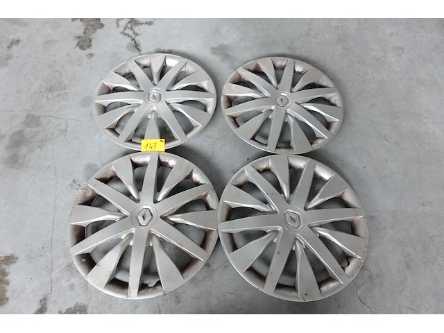Set 16 inch renault wieldoppen - afbeelding 1 van  5