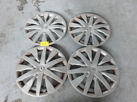 Set 16 inch renault wieldoppen - afbeelding 1 van  5