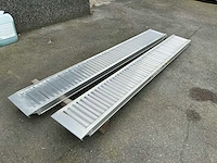 Set aanhangwagen oprijplaten aluminium 2500kg