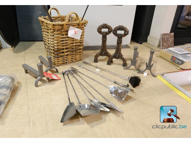 Set accessoires voor open haarden - afbeelding 1 van  9