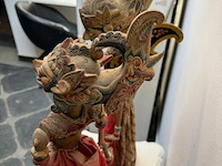 Set antieke en authentieke wayang poppen - afbeelding 3 van  4