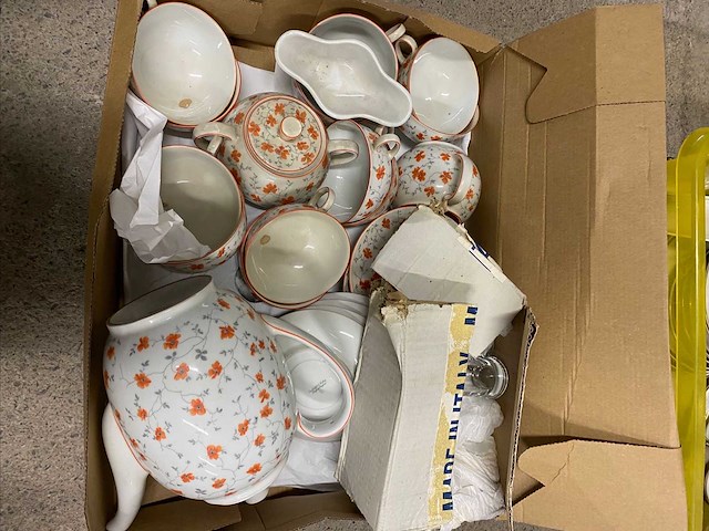 Set antieke servies en porselein – europees en diverse merken - afbeelding 3 van  14