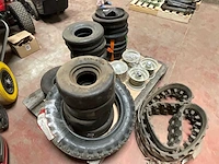 Set banden, velgen en rubberen rupsbanden – gemotoriseerde teelt / kleine landbouwmachines - afbeelding 3 van  8