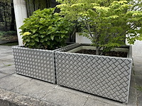 Set bloembakken (2st) 92cm x 92cm x 52cm - afbeelding 2 van  2