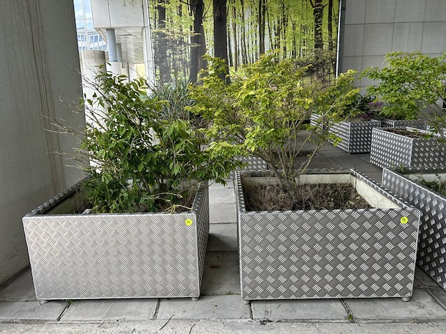 Set bloembakken (2st) 92cm x 92cm x 52cm - afbeelding 1 van  1