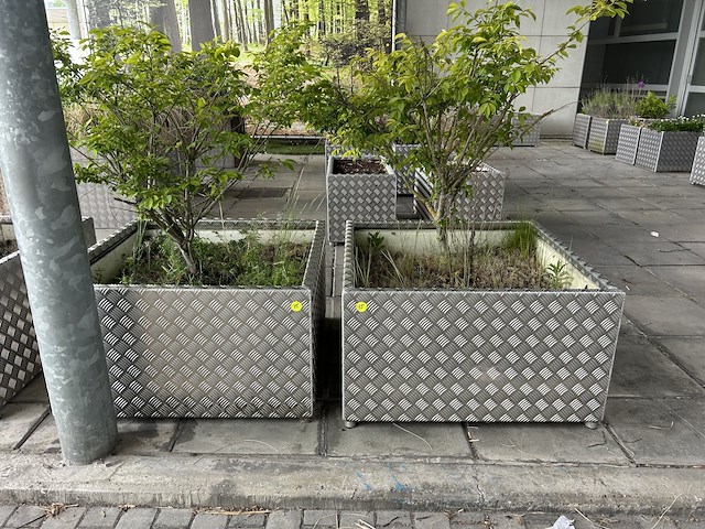 Set bloembakken (2st) 92cm x 92cm x 52cm - afbeelding 1 van  1