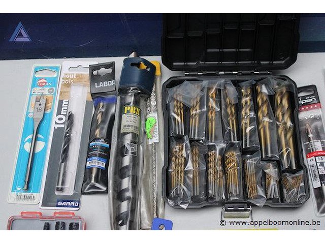 Set boren - pbx - diverse maten set boren - garna - 10mm beton set boren - stakley - diverse maten set boren - steinbo - a-cutter toebehoren - boorborstels, diverse boren - afbeelding 2 van  4