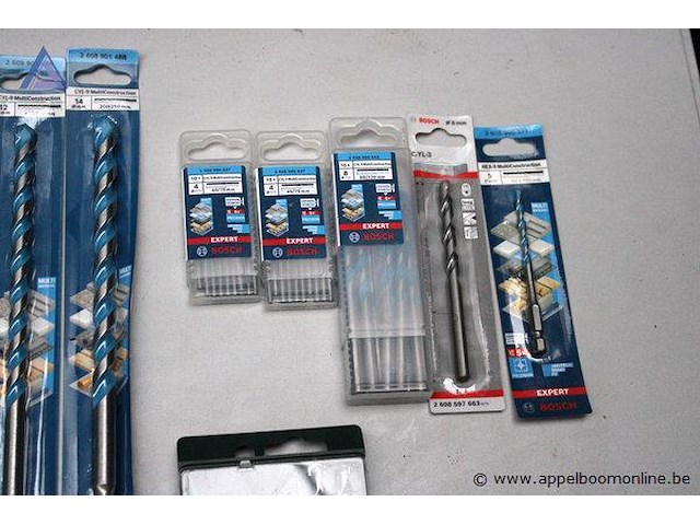 Set boren - phantom - ø2-16mm set houtboren - bosch - 3-10mm boor - bosch - ø8mm houtboor - bosch - expert ø4mm boor - bosch - expert ø10mm - afbeelding 3 van  3