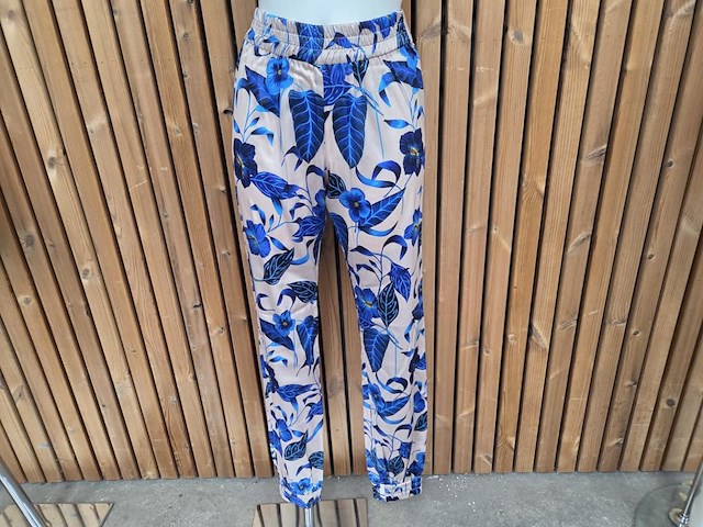 Set cobalt flower maat m blouse 1 + broek 1 - afbeelding 2 van  2