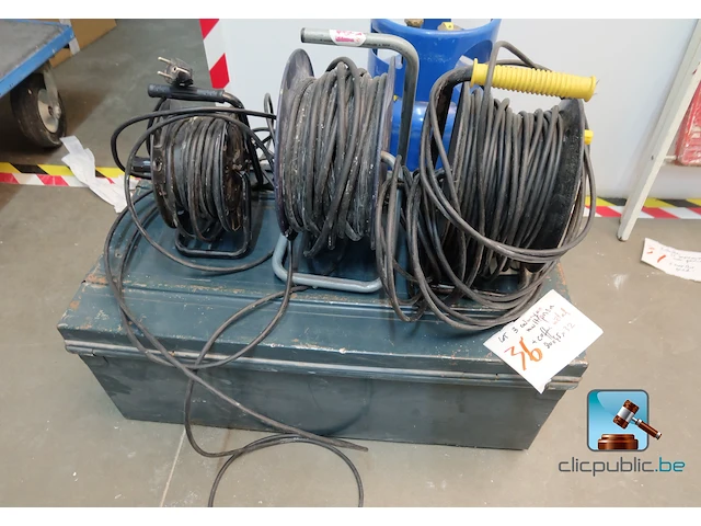 Set elektrische haspels met opbergkoffer - afbeelding 1 van  9