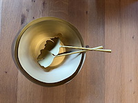 Set gouden kommen met lepel - afbeelding 2 van  5