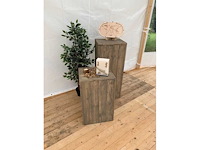 Set houten pilaren - decoratie - afbeelding 2 van  2