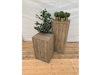 Set houten pilaren - decoratie - afbeelding 1 van  2