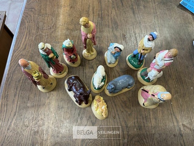 Set kerststalfiguren - afbeelding 1 van  3