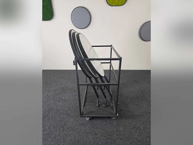 Set klaptafels op kar - kantinetafel - afbeelding 1 van  6