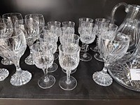 Set kristallen glazen en karaf, 2 decanteerkaraffen kristal - afbeelding 4 van  8