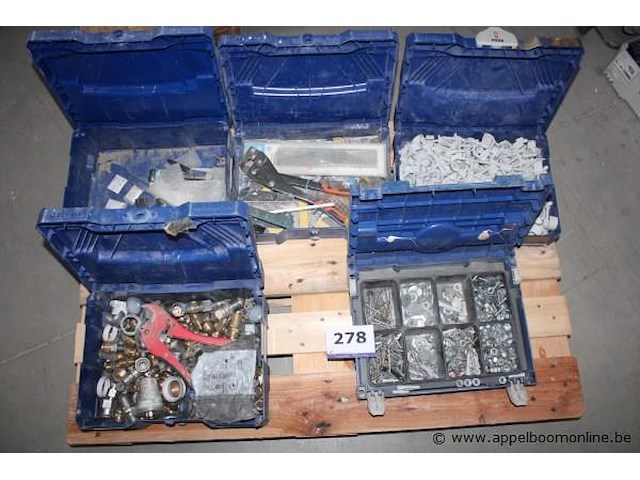 Set kunststof klemmen - diverse maten handgereedschap diversen set klemringen - diverse maten set bevestigingsmateriaal - diverse maten - afbeelding 1 van  4