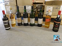 Set met flessen alcohol en aperitief