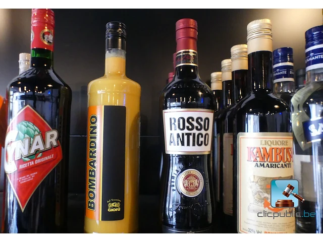 Set met flessen sterke drank en likeuren - afbeelding 4 van  12