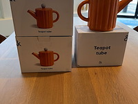 Set oranje thee-potten - afbeelding 2 van  4