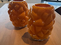 Set oranje vaas - afbeelding 2 van  3