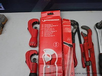 Set pijpsnijders - rothenberger - diverse maten waterpomptang - rothenberger schroefsleutel - rothenberger gaskopsleutels - rothenberger - afbeelding 2 van  4