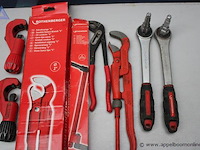 Set pijpsnijders - rothenberger - diverse maten waterpomptang - rothenberger schroefsleutel - rothenberger gaskopsleutels - rothenberger - afbeelding 3 van  4