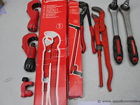 Set pijpsnijders - rothenberger - diverse maten waterpomptang - rothenberger schroefsleutel - rothenberger gaskopsleutels - rothenberger - afbeelding 4 van  4