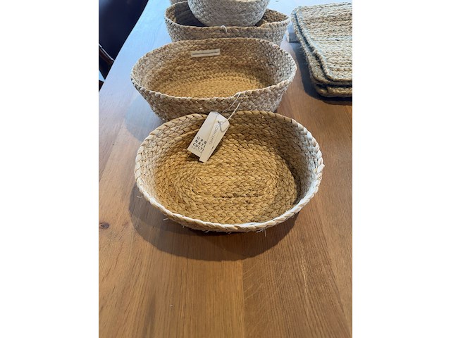 Set placemats + rieten mandjes - afbeelding 3 van  7