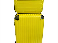 Set reiskoffer + beautycase - ormi - geel