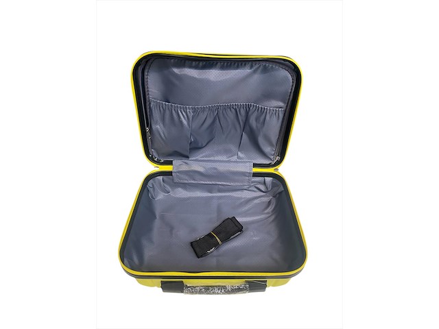 Set reiskoffer + beautycase - ormi - geel - afbeelding 5 van  5