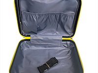 Set reiskoffer + beautycase - ormi - geel - afbeelding 5 van  5