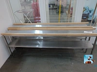 Set roestvrijstalen tafels