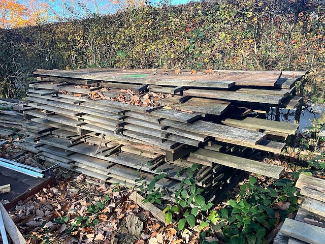 Set rustieke eikenhouten planken - afbeelding 1 van  5