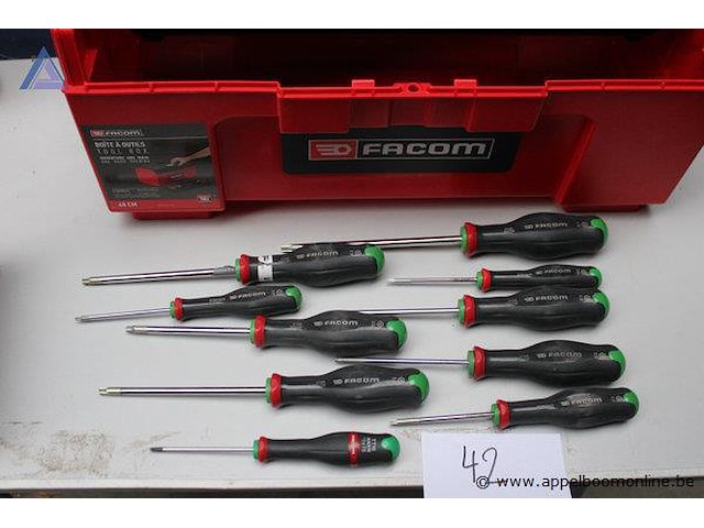 Set schroevendraaiers - facom - diverse maten gereedschapskoffer - facom - afbeelding 3 van  3