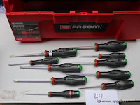Set schroevendraaiers - facom - diverse maten gereedschapskoffer - facom - afbeelding 3 van  3