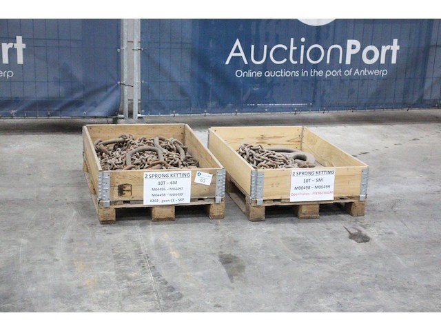 Set sprong ketting 10t/6m en 10t/5m - afbeelding 1 van  1