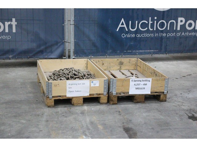 Set sprong ketting 16t/6m en 4.25t/4m - afbeelding 1 van  1