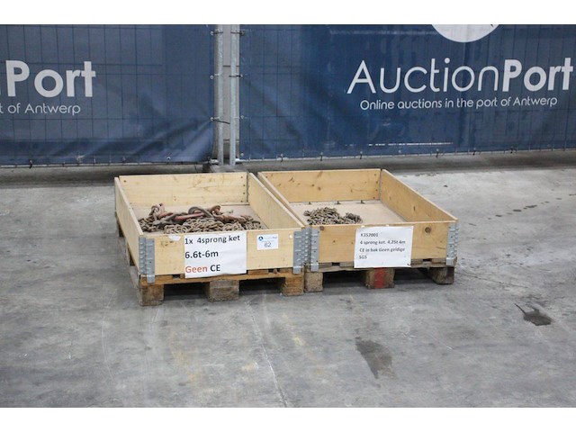 Set sprong ketting 6.6t/6m en 4.25t/4m - afbeelding 1 van  1