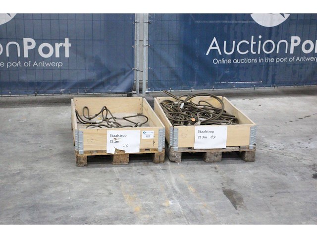 Set staalstroppen 2t/1m en 2t/3m - afbeelding 1 van  1