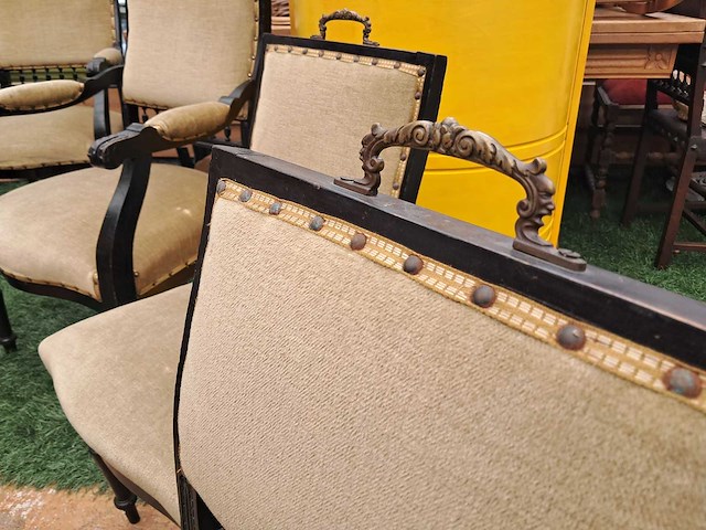 Set stoelen (6x antiek) - afbeelding 3 van  9