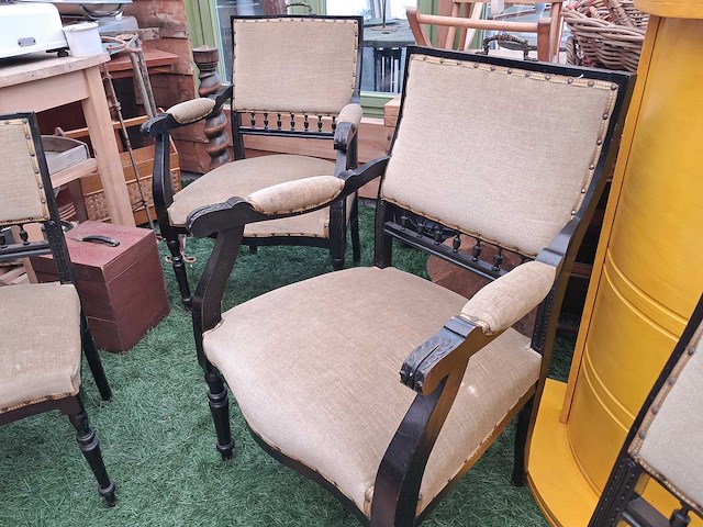 Set stoelen (6x antiek) - afbeelding 4 van  9