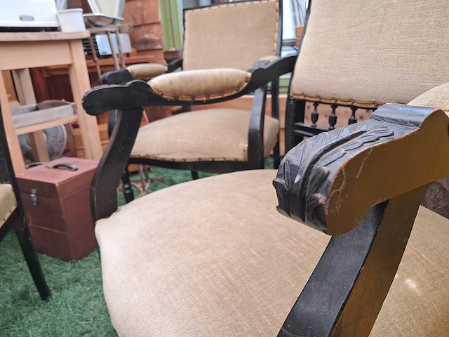 Set stoelen (6x antiek) - afbeelding 5 van  9