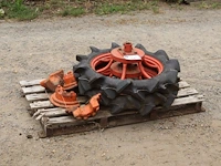 Set tractiewielen ohtsu 4.00-19 met wielgewichten