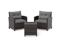 Set tuinmeubels: 2 fauteuils en een salontafel - afbeelding 2 van  4