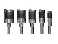 Set van 10 bits met doppen/gaten 15-35 mm kraft&dele - afbeelding 2 van  3